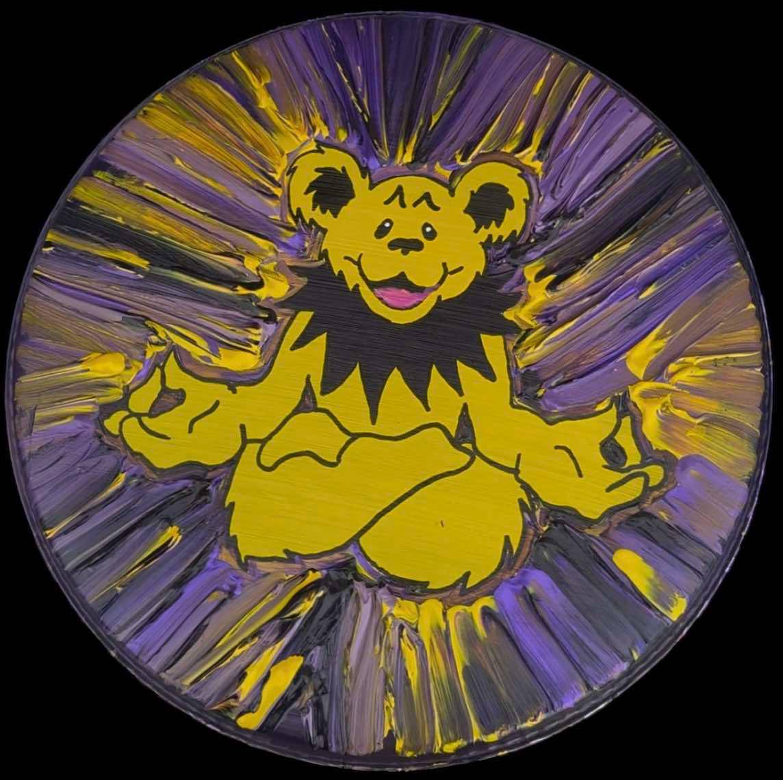 Yogi Bear Hand Painted Drum Head
