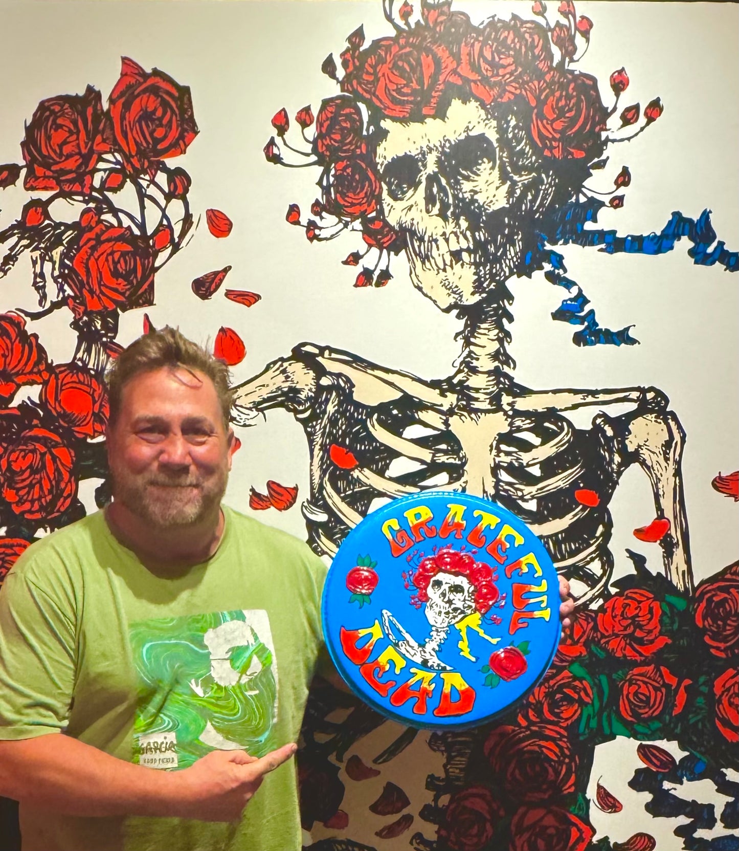 Grateful Dead Skull & Roses Drum Head