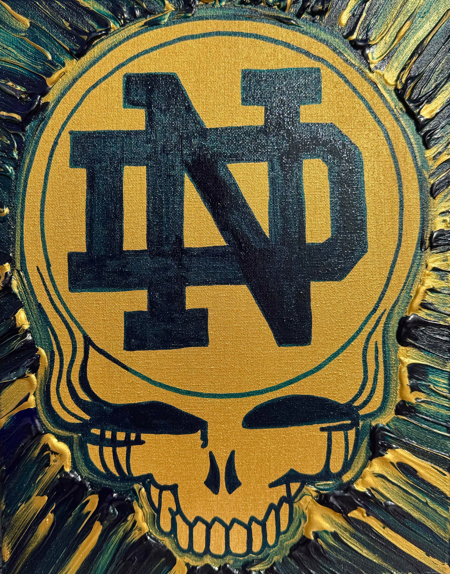 Uncle Sam Lightning Bolt Painting
