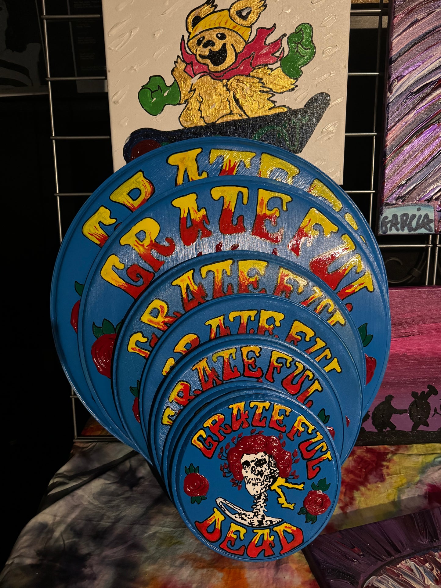 Grateful Dead Skull & Roses Drum Head