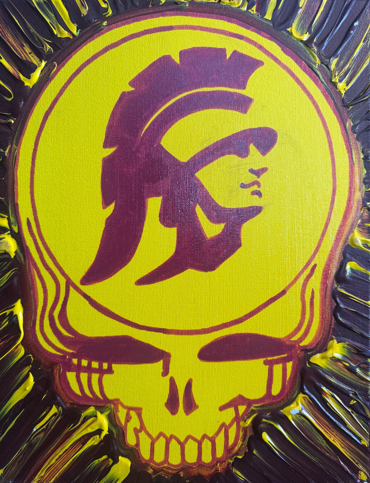 Yogi Bear Hand Painted Drum Head