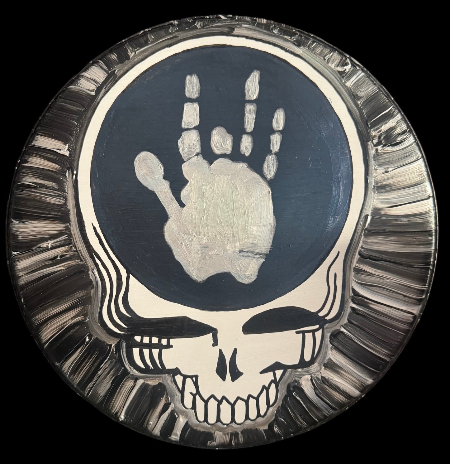 Jerry's Middle Finger Steal Your Face Hand Painted Drum Head