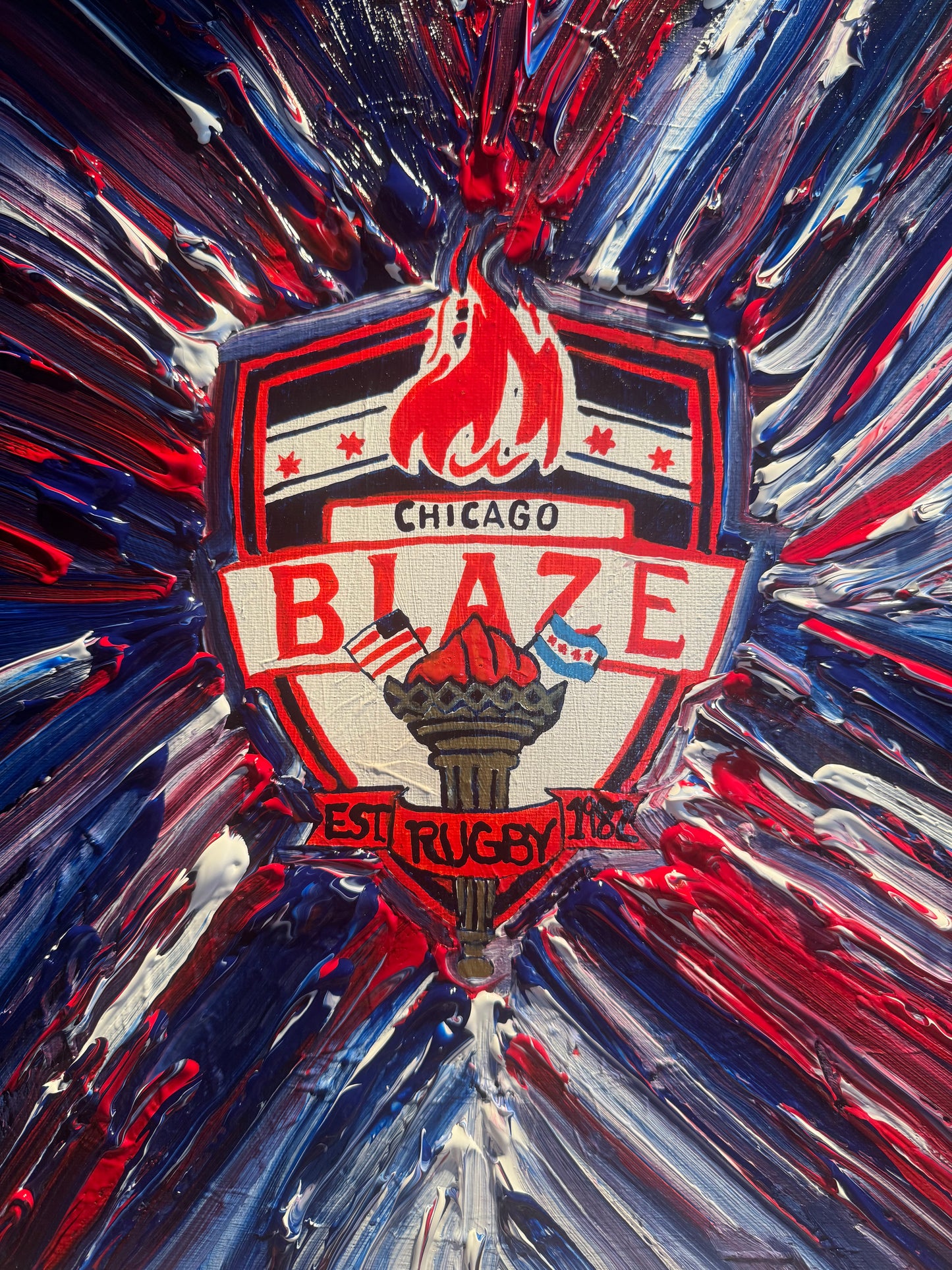 Chicago Blaze Painting