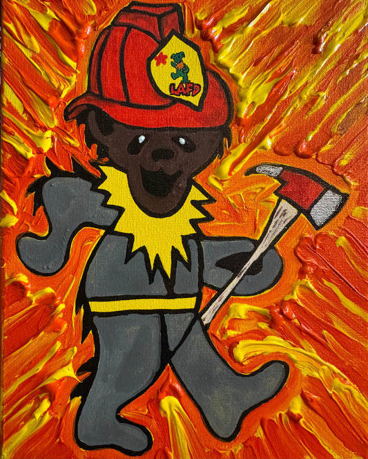 Dancing LAFD Bear