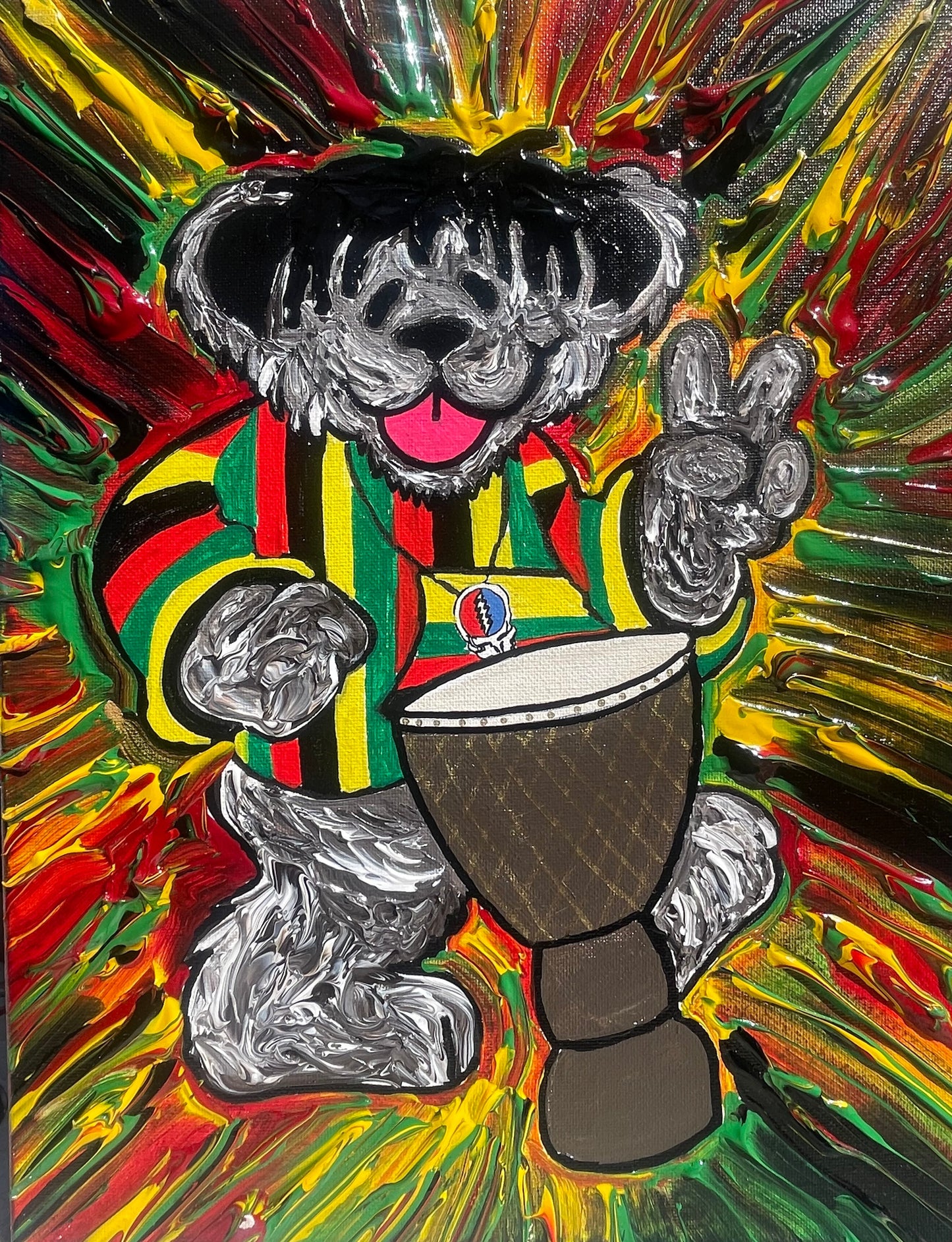 Dancing Bear Reggae Tiger Guitar