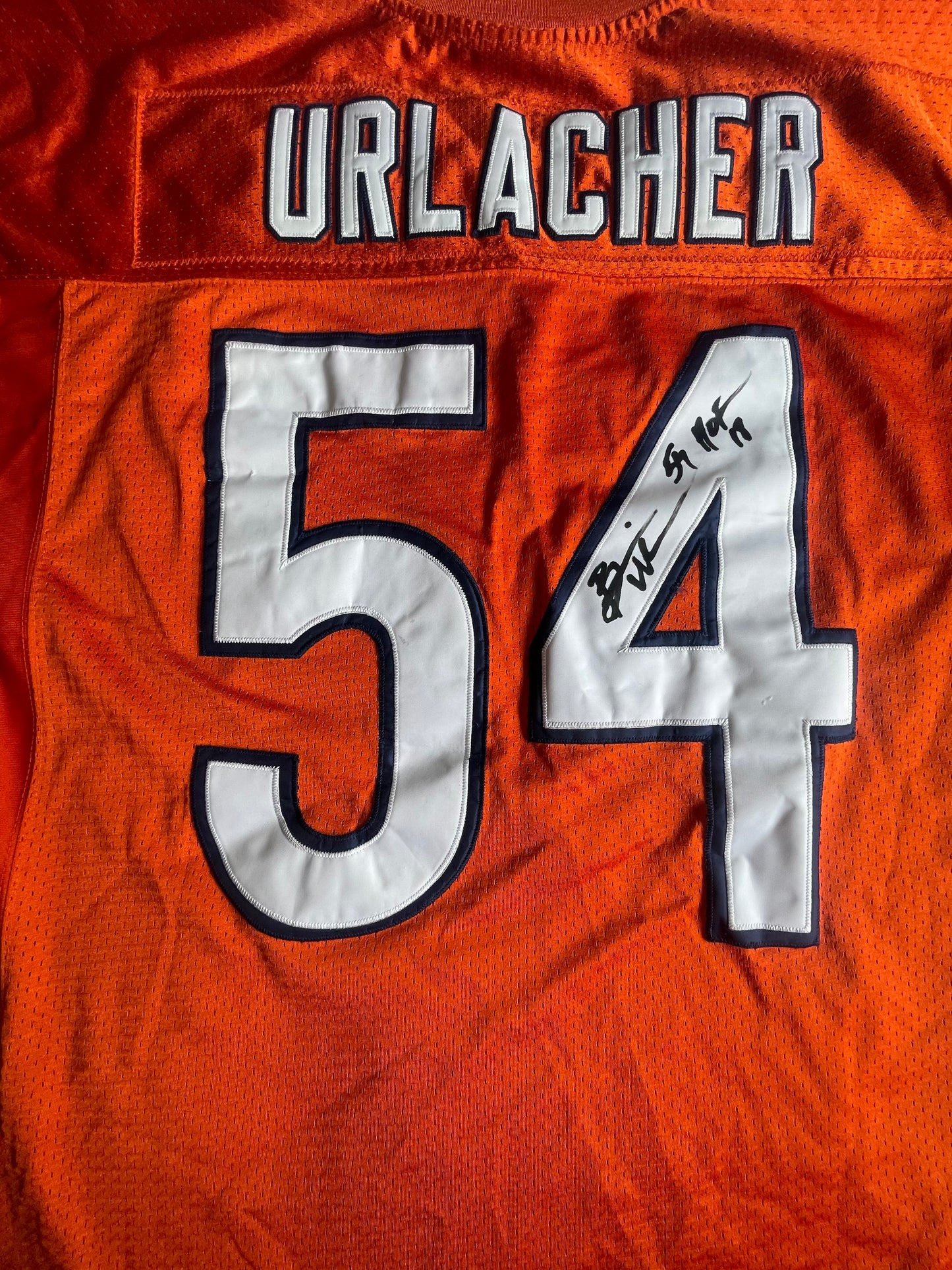 Brian Urlacher Autographed Jersey by his 1985 Super Bowl Champion Teammates