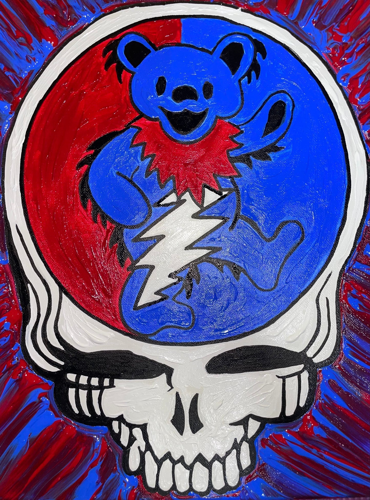 Steal Your Face - Grateful Dead Skull and Roses