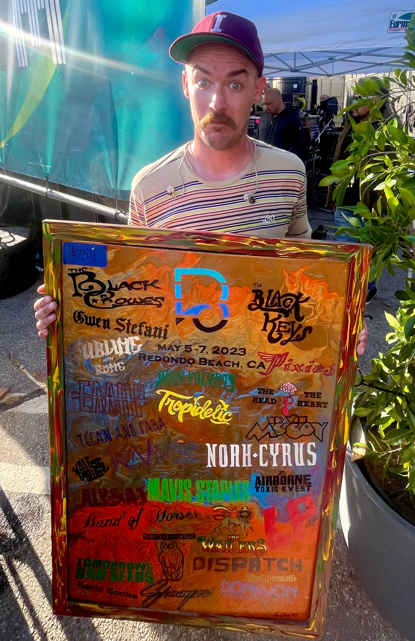 Beach Life Festival '23 Hand Painted Line Up