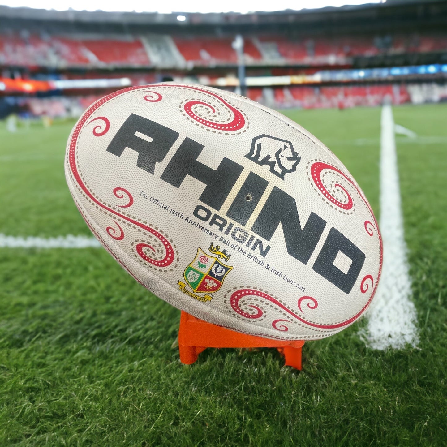 British Lions 2013 Tour Alex Corbisiero autographed Rhino Rugby Ball