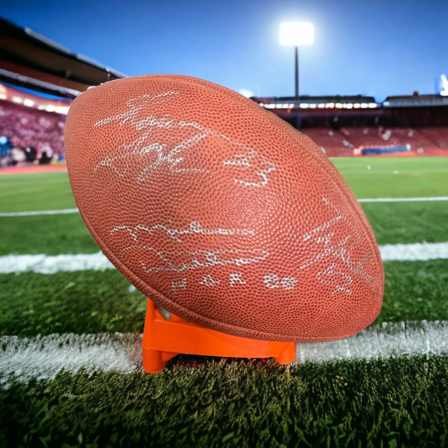 Chicago Bears 1985 Super Bowl Champion Teammates Autographed Ball