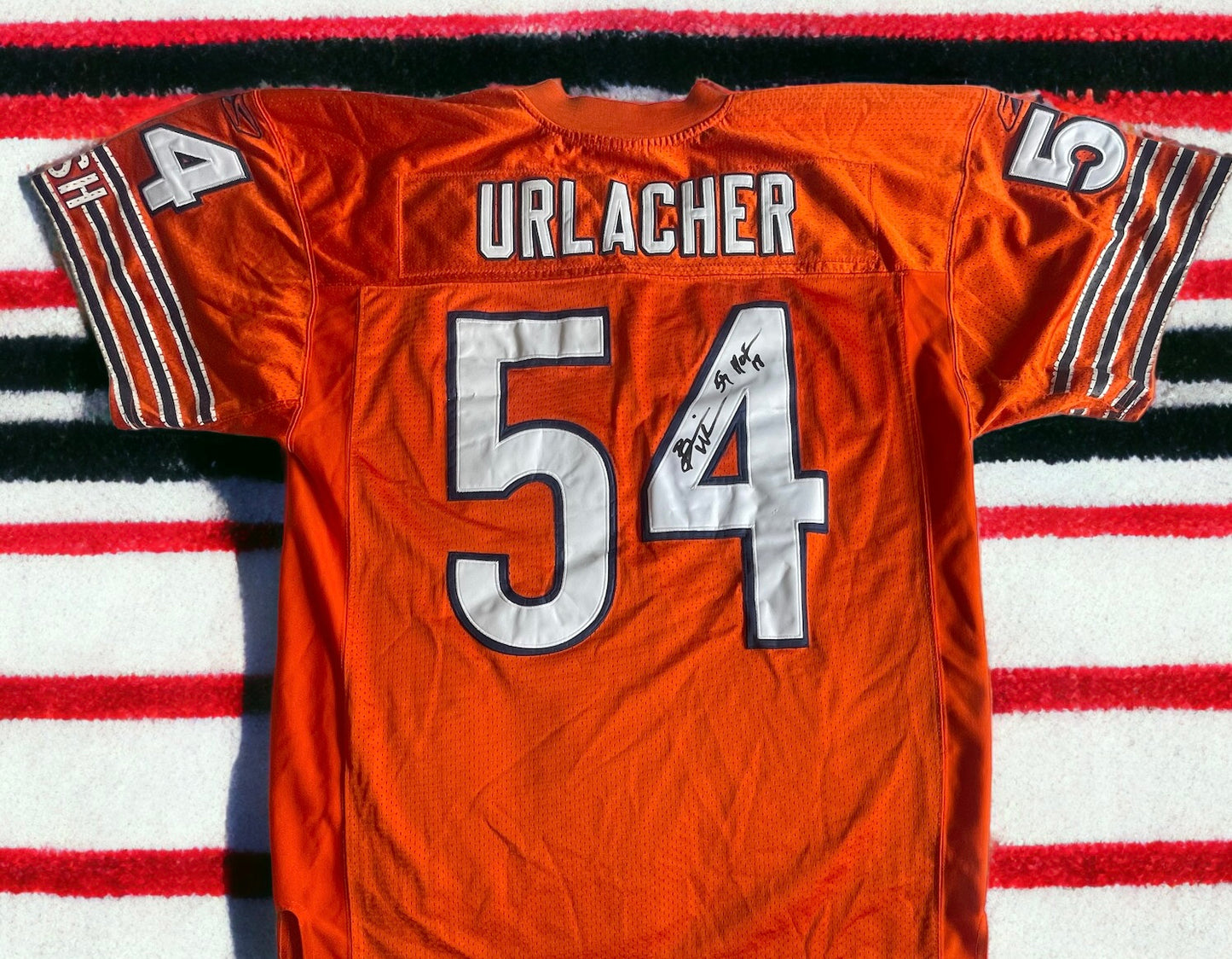 Brian Urlacher Autographed Jersey by his 1985 Super Bowl Champion Teammates