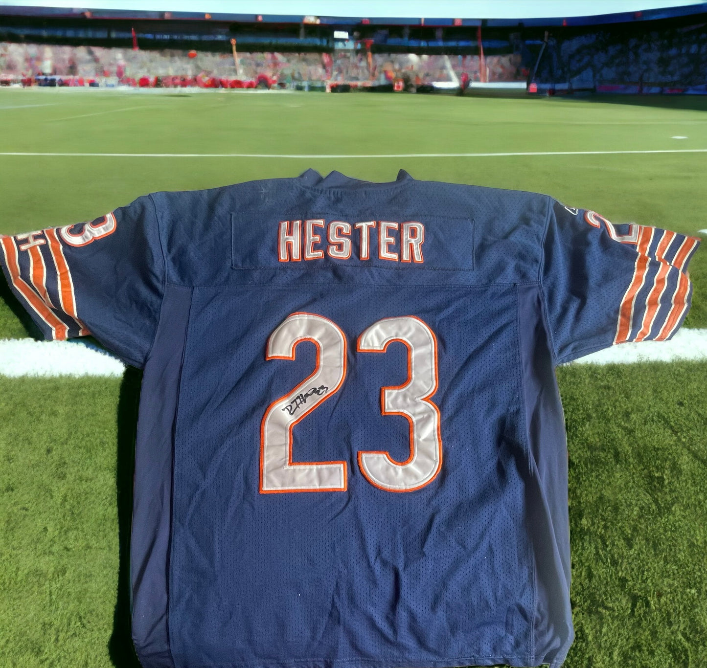 Devin Hester Autographed Jersey