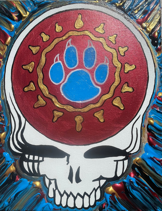 Steal Your Face - Dogs in a Pile Paw Print