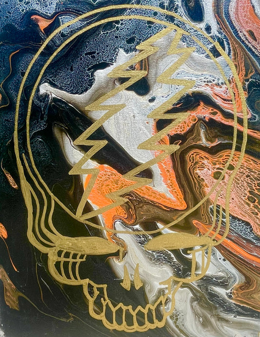 Steal Your Face - Paint Pour