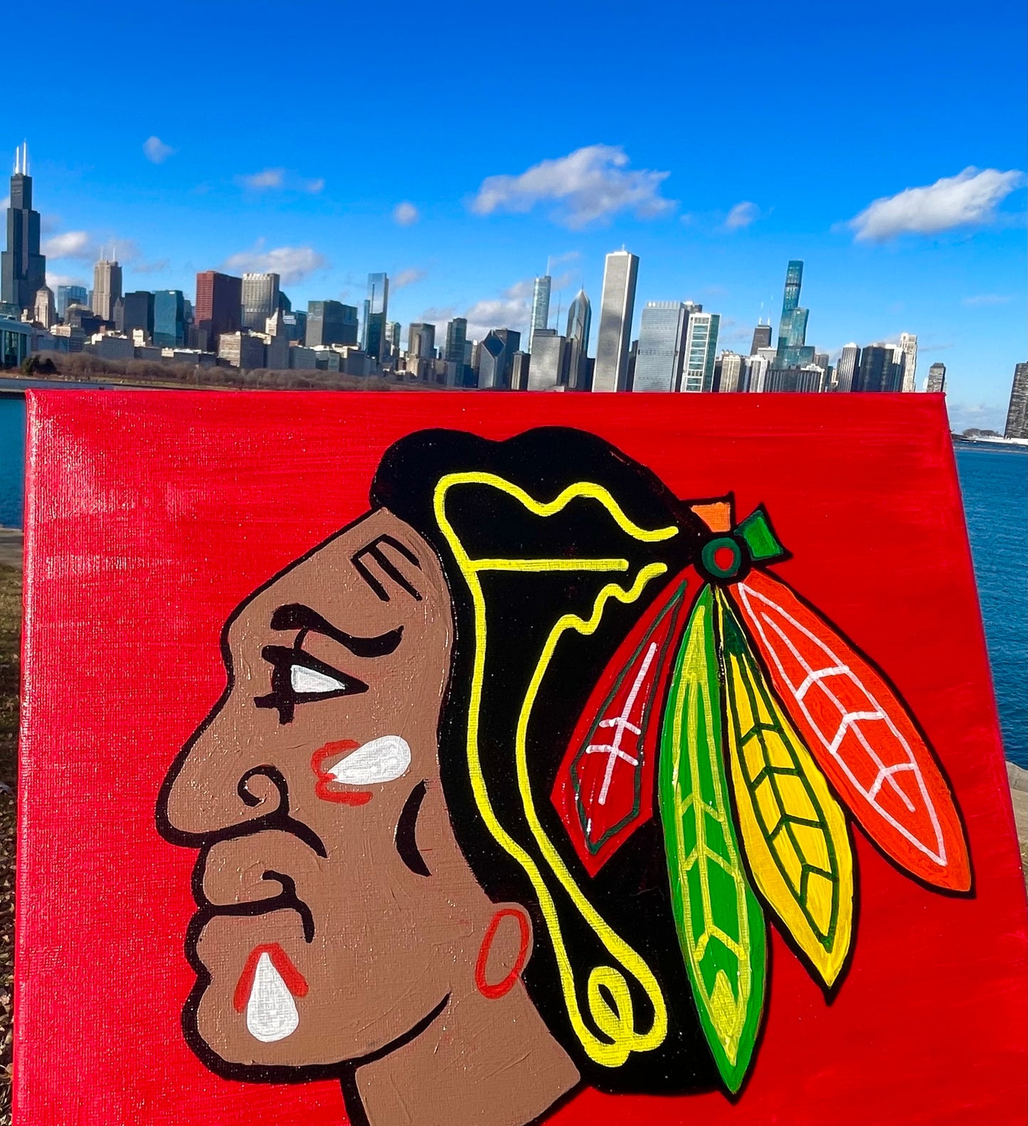 Chicago Blaze Torch Painting