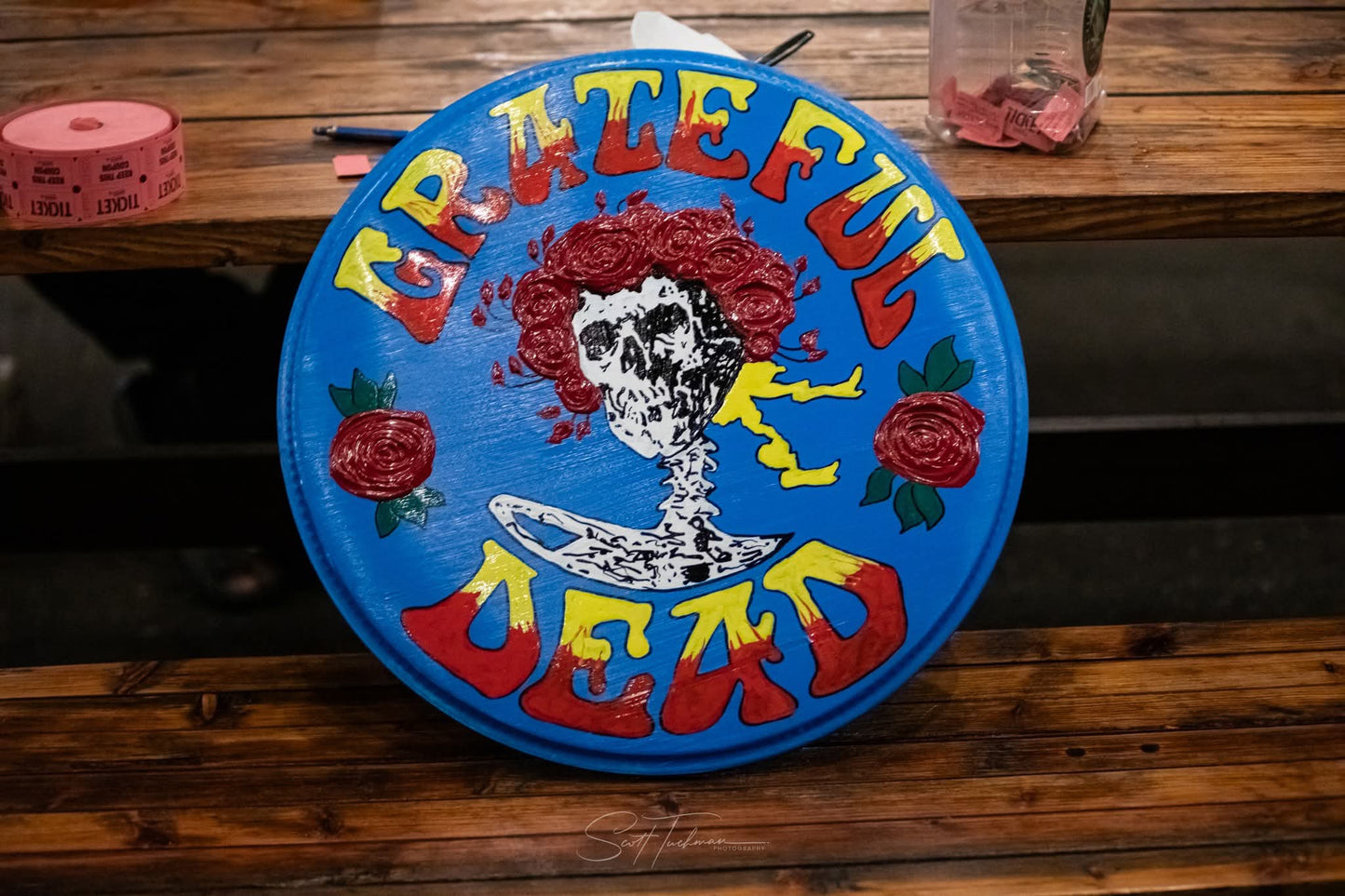 Grateful Dead Skull & Roses Drum Head