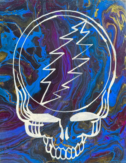 Steal Your Face - Paint Pour