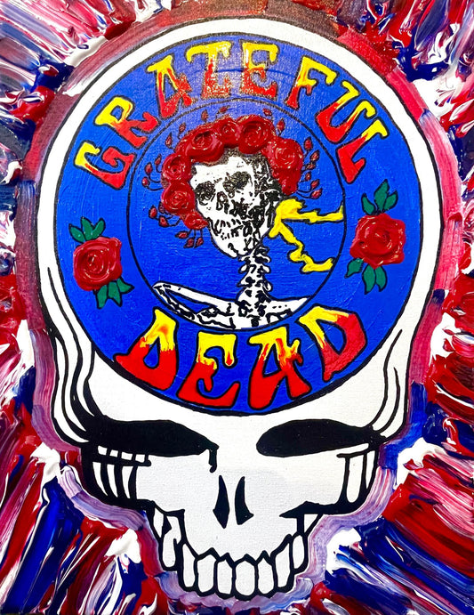 Steal Your Face - Grateful Dead Skull and Roses