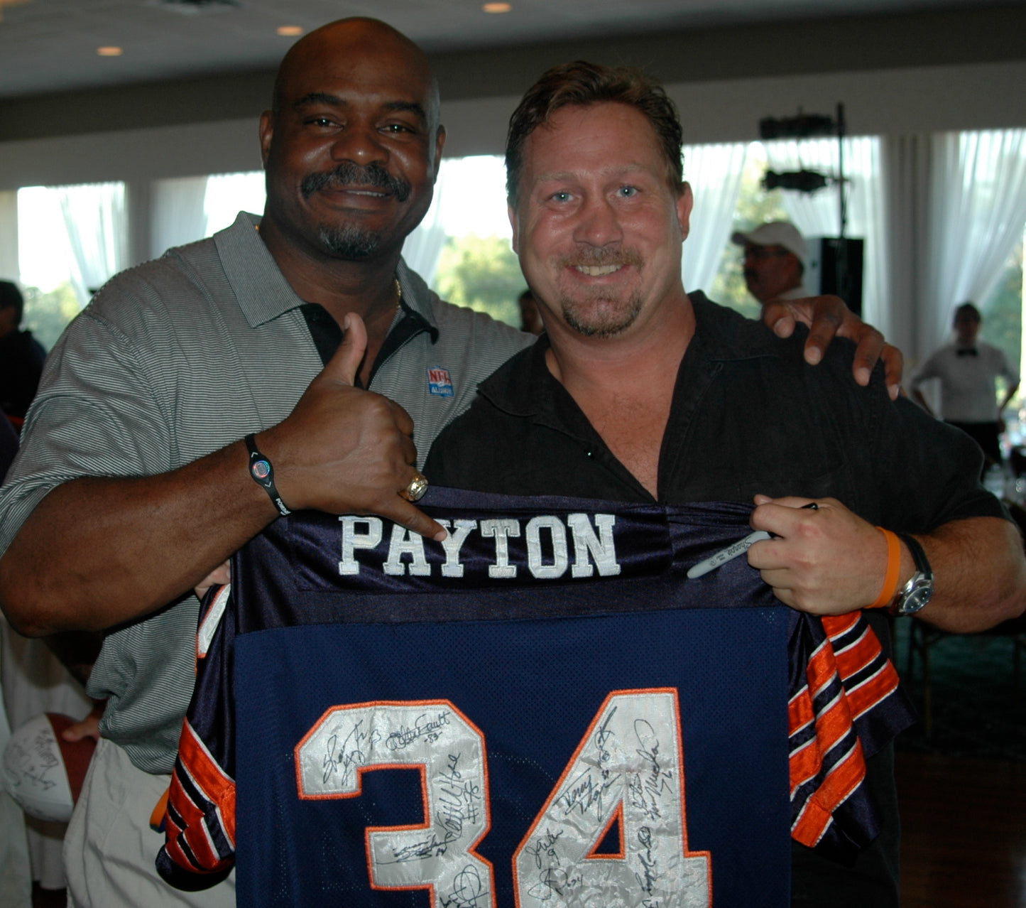 Walter Payton Autographed Jersey by his 1985 Super Bowl Champion Teammates