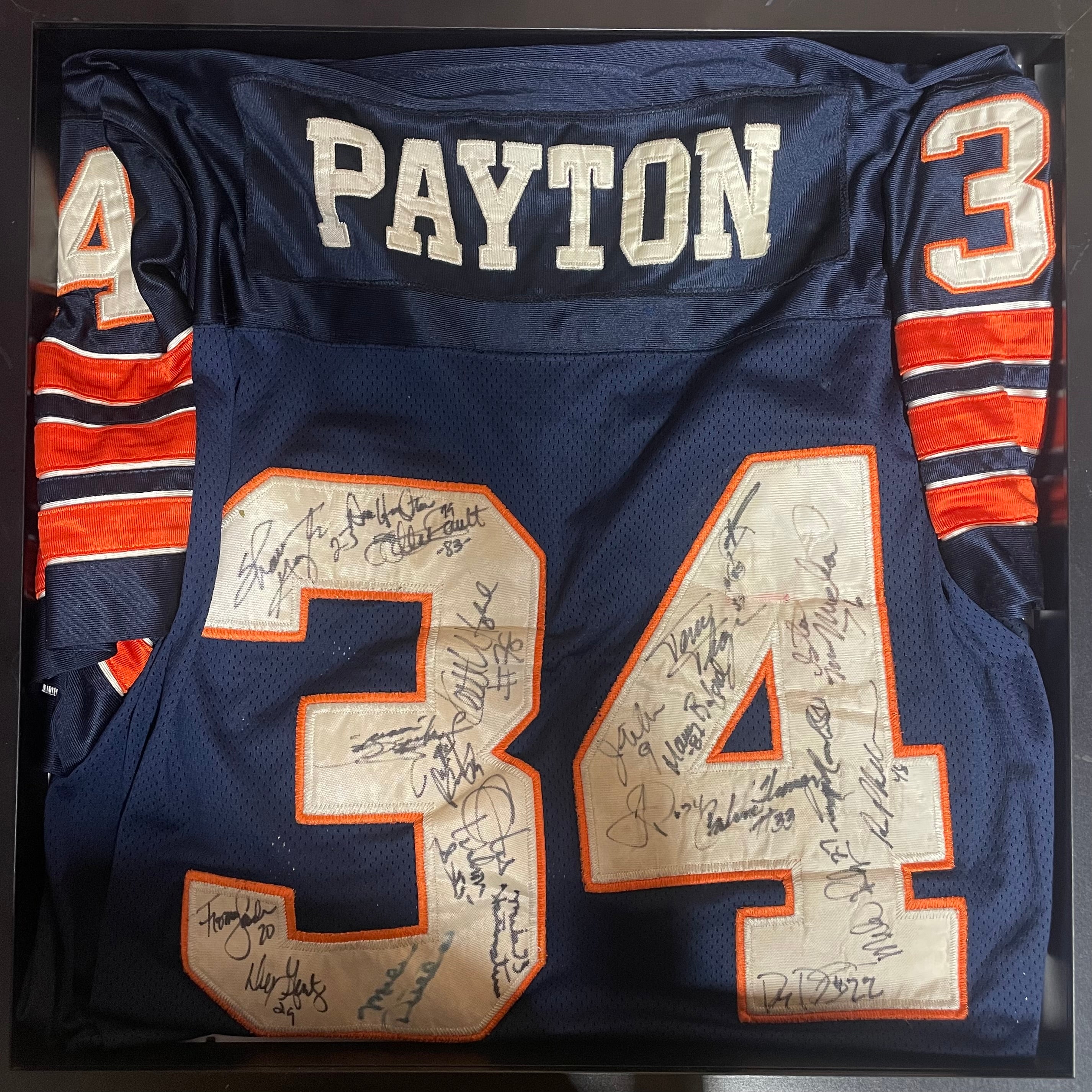 Walter payton autographed store jersey