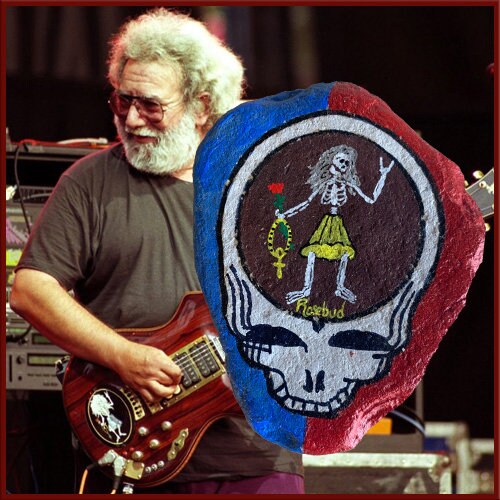 Jerry Garcia of the Grateful Dead's Rosebud Stealie