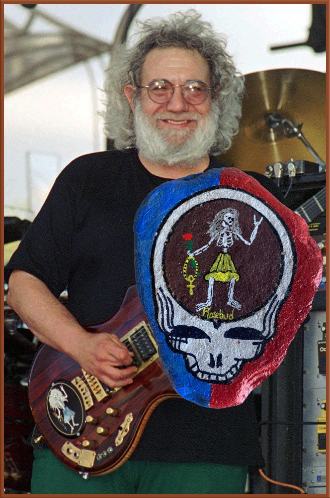 Jerry Garcia of the Grateful Dead's Rosebud Stealie