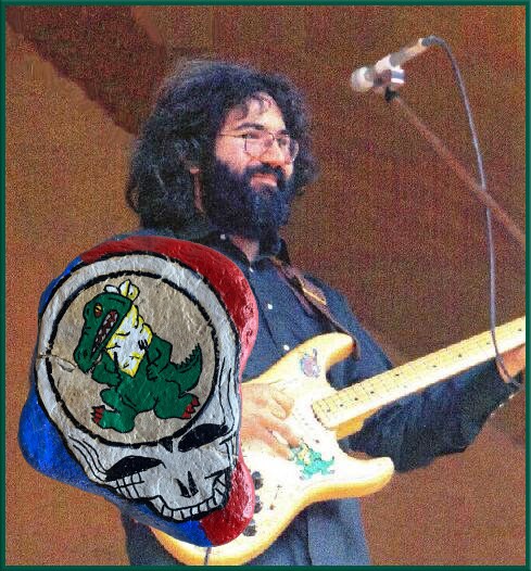 Jerry Garcia of the Grateful Dead's Alligator Stealie