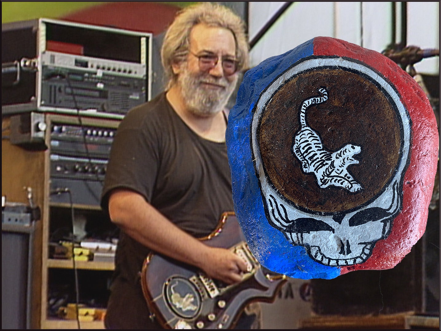 Jerry Garcia of the Grateful Dead's Tiger Stealie