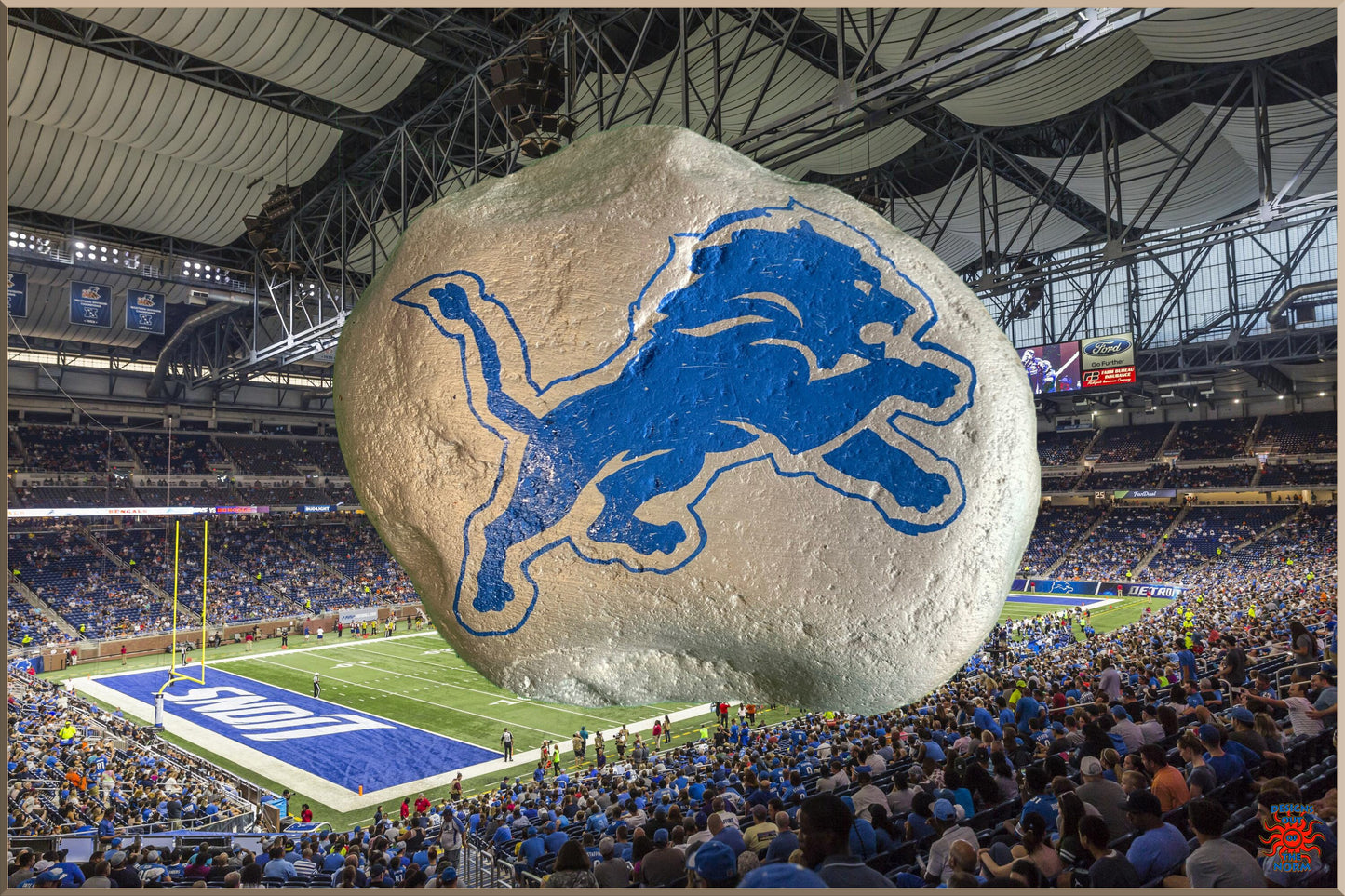 Detroit Lions NFL Stone